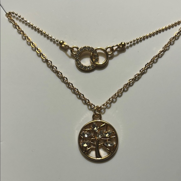 Time and Tru Gold Double Layer Tree of Life Necklaces - Picture 3 of 4